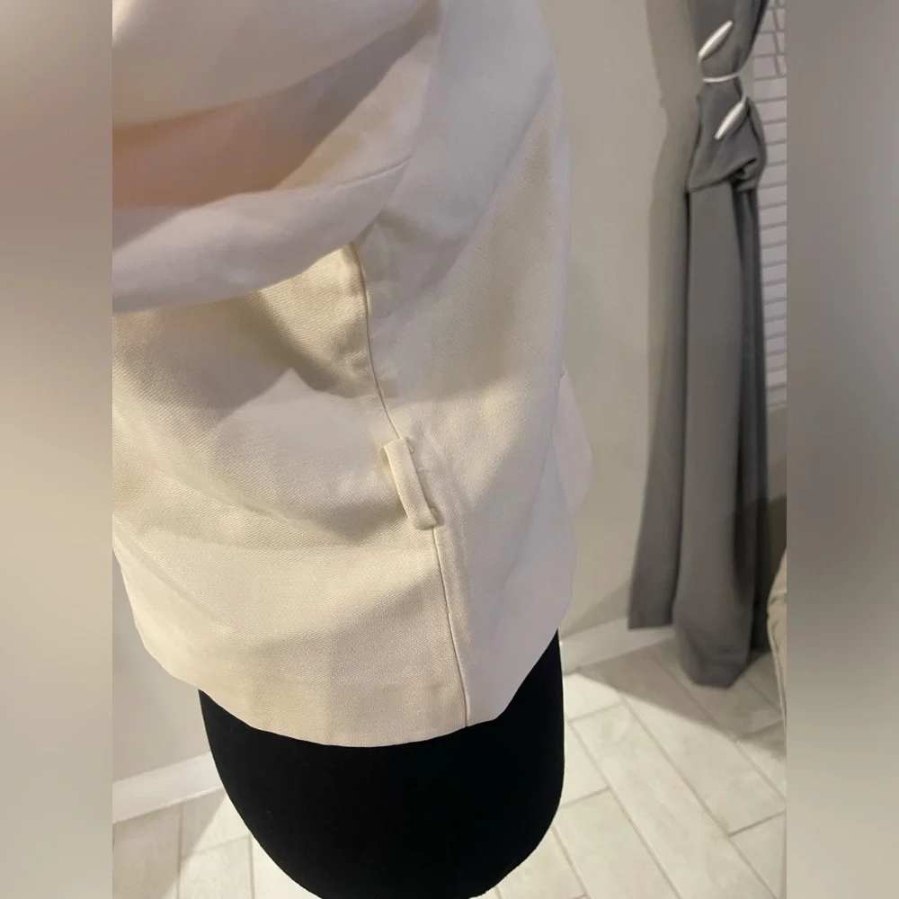 Dior Cream Button-Front Cropped Jacket